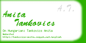 anita tankovics business card